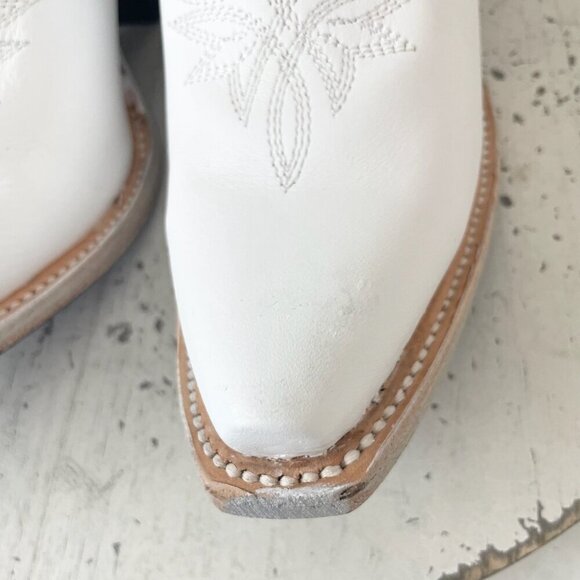 Lane MEGAN MORONEY Smokeshow Womens Cowboy Boots 5.5 White Western Cowgirl Tall - Picture 9 of 14